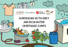 Gardening in with Grey and Rain water in refugee camps