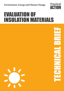 Considerations, design calculations, construction, test and evaluation of a cavity walled solar oven Part 2: Evaluation of insulation materials