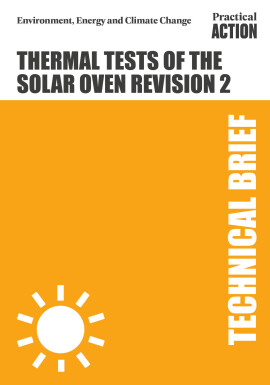 Thermal Tests of the 'Solar Oven revision 2'