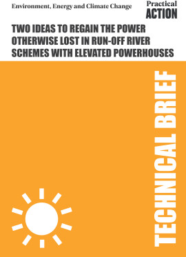 Two Ideas to Regain the Power Otherwise Lost in Run-off River Schemes with Elevated Powerhouses